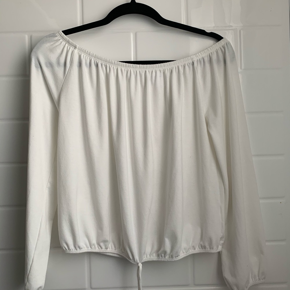White off the shoulder top
